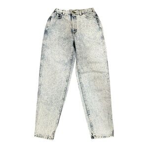 Vintage Lee High Waisted Acid Wash Mom Jeans Size 10 Medium USA Denim